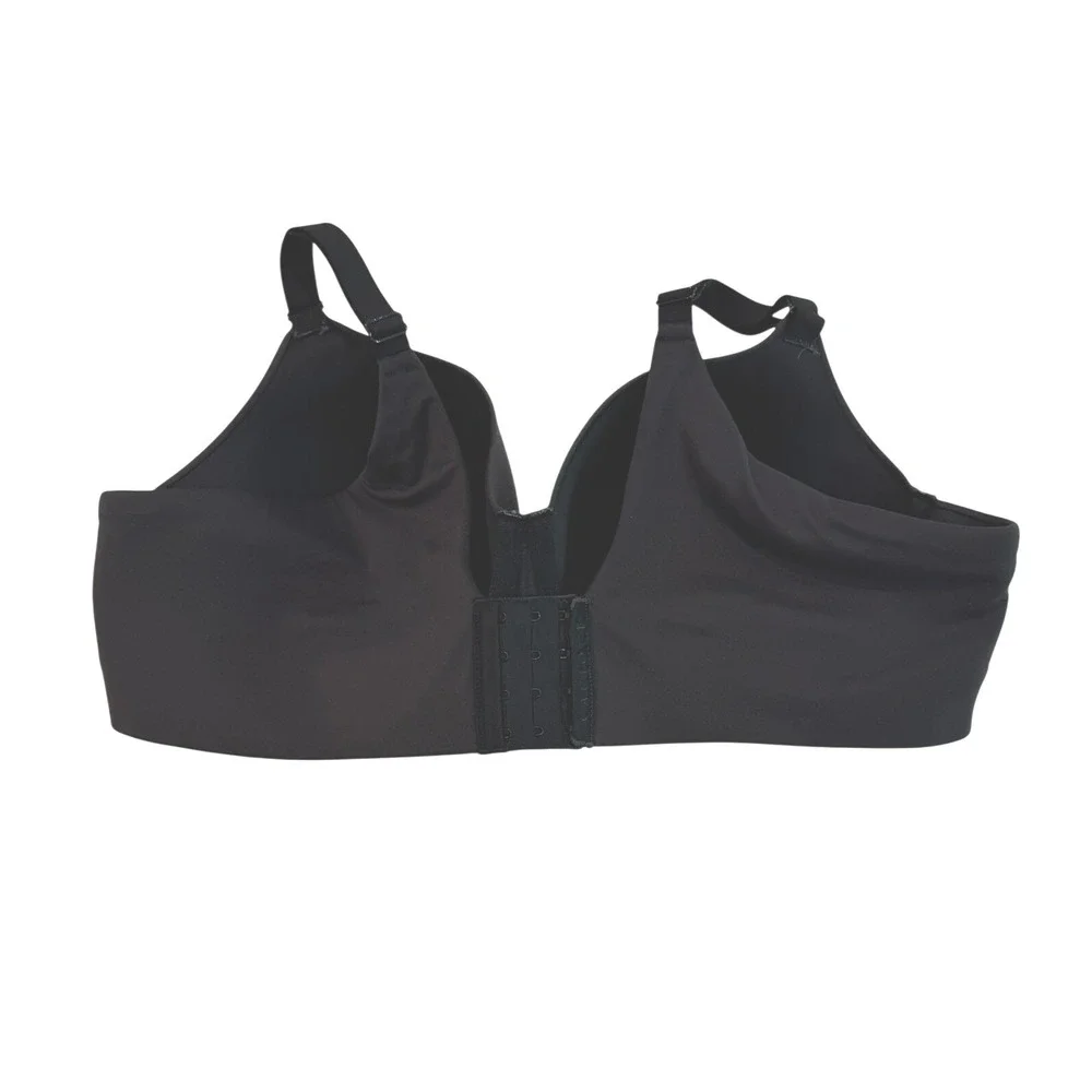 Cacique‎ Black Plunge Bra 44DD Underwire Molded Cup Adjustable Straps